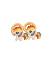 Kuro Hana Резинки для волос детские Единорожки 2 шт Kuro Hana Резинки для волос детские Единорожки 2 шт